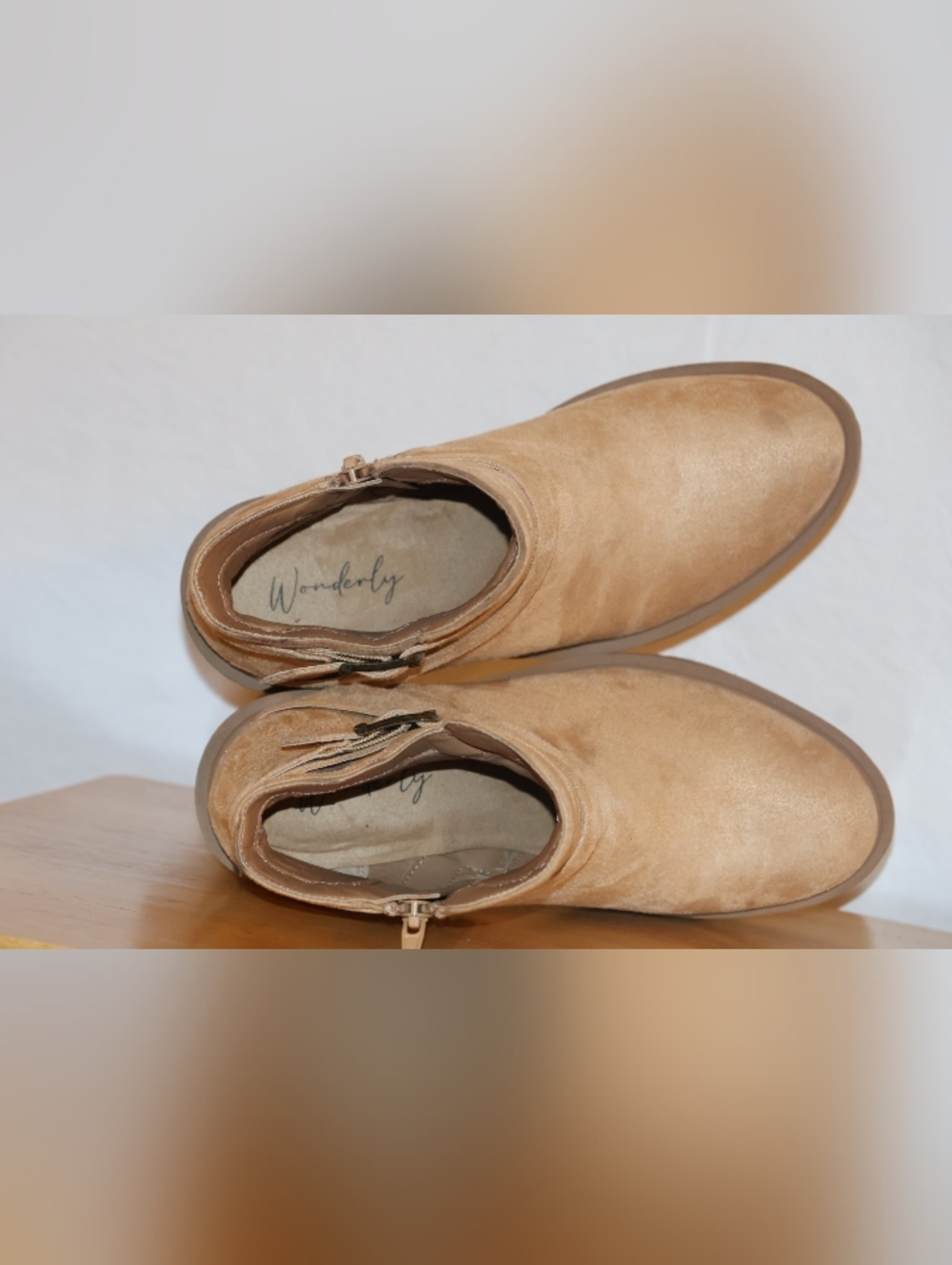 Wonderly Nessie Ankle Boots-Camel Tan. Size 8M. - Picture 10 of 15